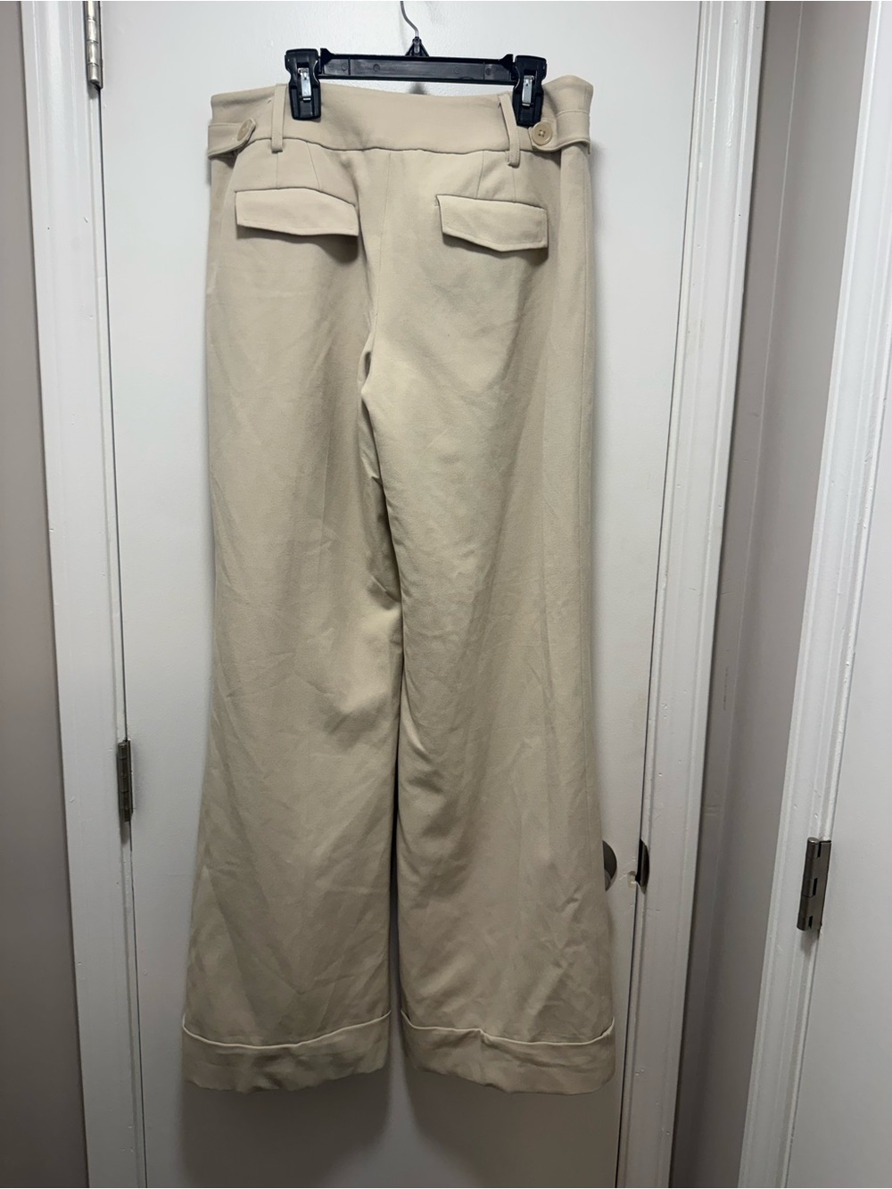 *LOFT Wide Leg Pants in Light Beige/Cream - Picture 2 of 3
